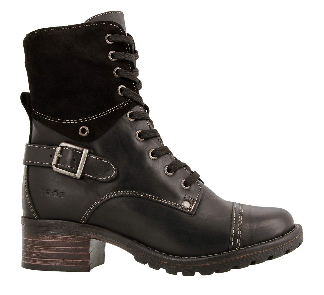 **Taos Crave Women's Boots – Stylish & Comfortable Ankle Boots with Lace-Up & Zipper for Perfect Fit – Removable Arch Support Footbed – Ideal for Casual Wear, Work & Outdoor Adventures**