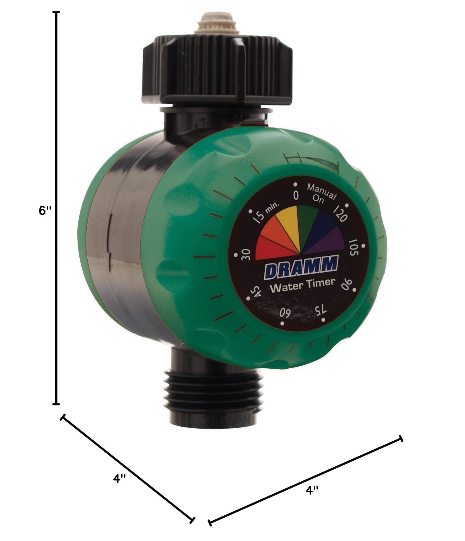 Dramm ColorStorm Premium Mechanical Water Hose Timer - Automatic Shut Off, 120 Min Run Time, Compact for Lawn, Garden, Drip & Soaker Hoses | Perfect for Automated Watering Systems, Sprinklers & Irrigation