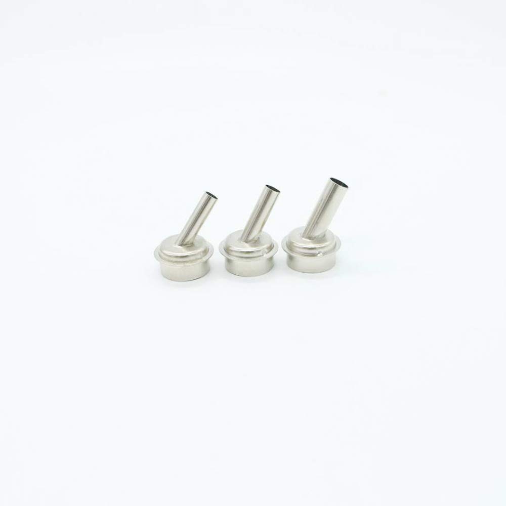 4PCS Hot Air Gun Nozzle Set for Quick 861DW & TR1300A - Compatible with Microscope A8 A9 CPU Blade Fly Line (45 Degrees, Sizes 4 6 7 9) - Perfect for Electronics Repair, Soldering & PCB Work