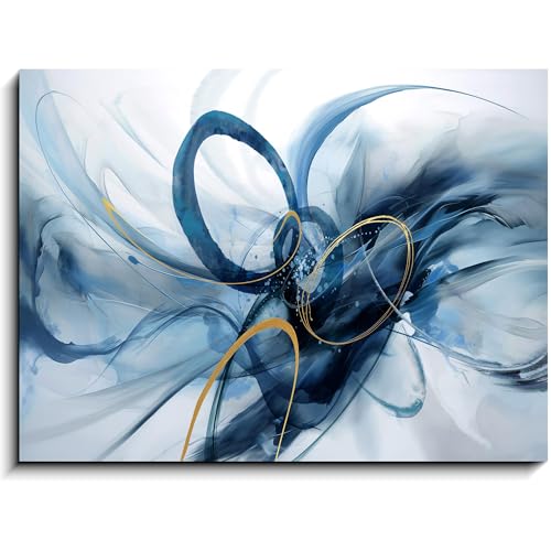 Blue and white and gold