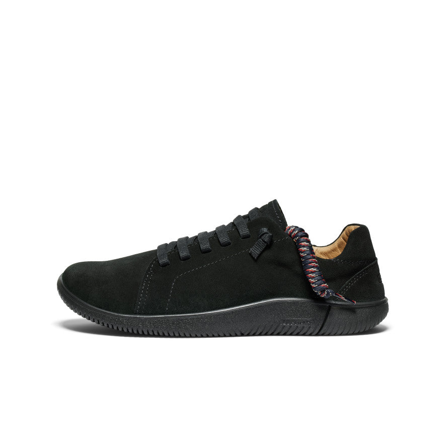 Men's KNX Suede Lace-Up Casual Shoes - Black/Black | Comfortable & Stylish for Daily Wear, Work & Outdoor Activities