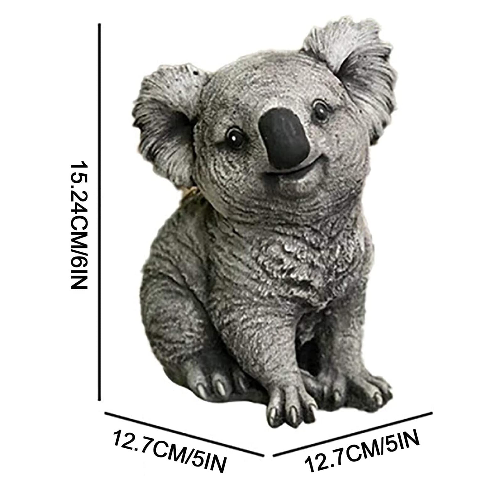 Koala Garden Statue - Cute Outdoor Animal Sculpture for Lawn, Patio & Yard Decor - Unique Handcrafted Garden Ornaments & Gift Ideas for Nature Lovers