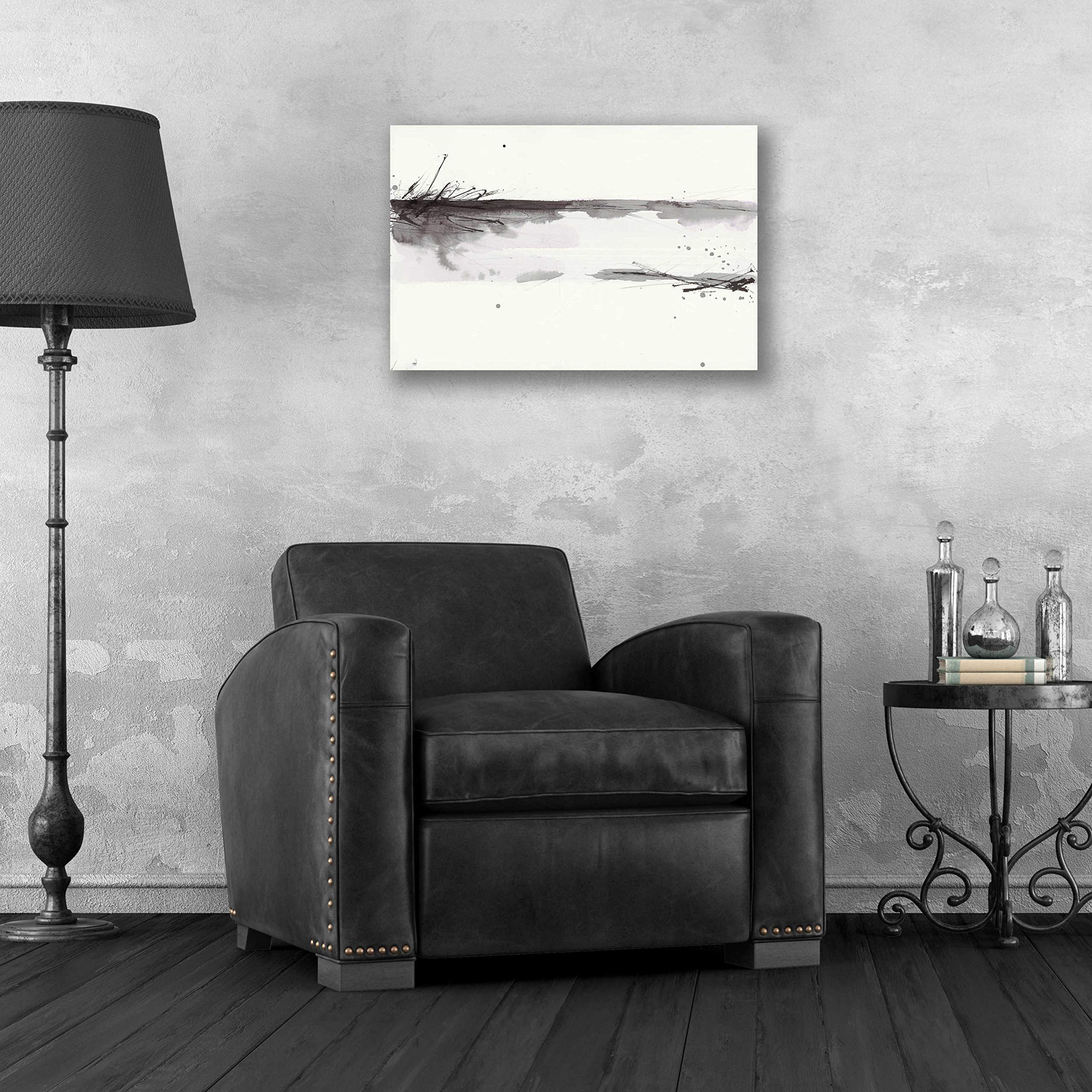 Epic Art 'Simplification Series II' by Britt Hallowell - Modern Acrylic Glass Wall Art Painting 24x16 Inches - Perfect for Living Room, Bedroom & Office Decor