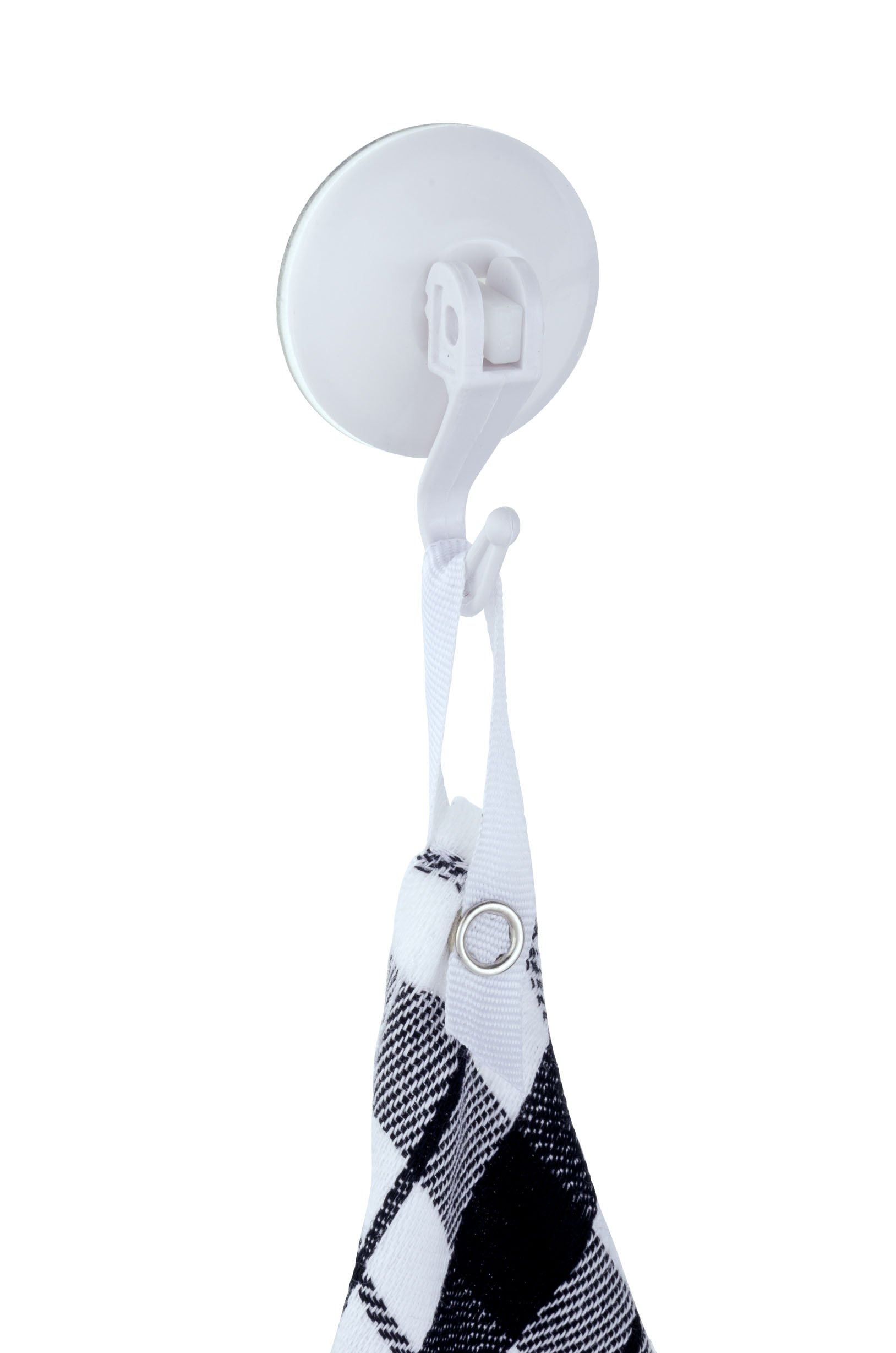 Wenko Large White Suction Hooks with Lever - 2 Pack for Bathroom, Kitchen & Shower Organization - Heavy Duty Adhesive-Free Hanging Solution