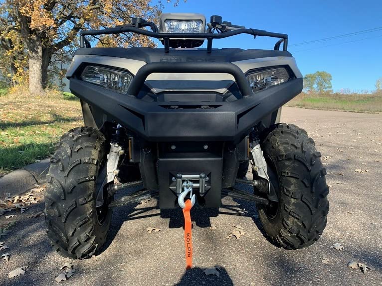 Polaris Sportsman 450 570 ATV Front Bumper Brush Guard (2021-2024) - Heavy Duty Protection for Off-Road Adventures & Trail Riding