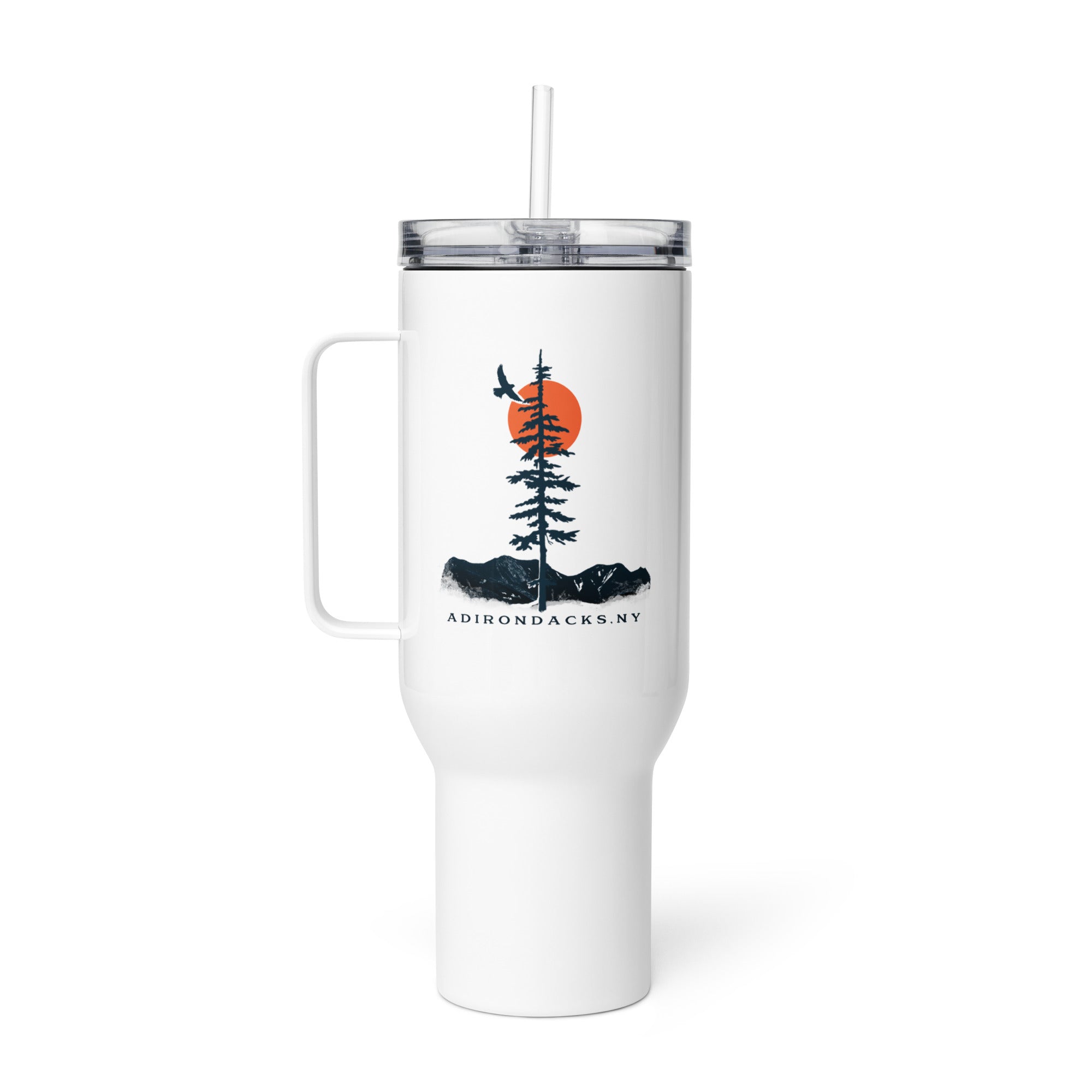 Insulated Travel Mug with Handle - Leak-Proof Stainless Steel Coffee Cup for Commuting, Hiking & Outdoor Adventures