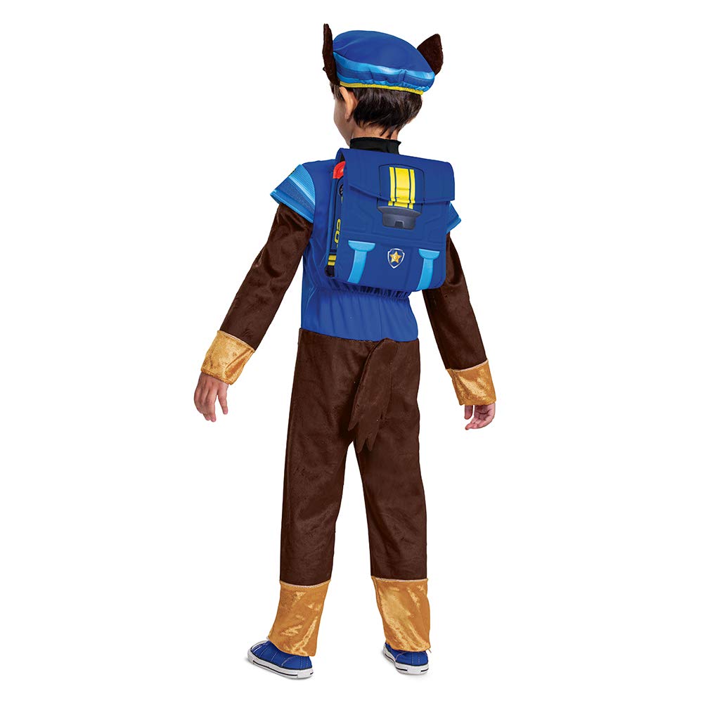 Paw Patrol Movie Chase Deluxe Costume for Toddlers & Kids - Perfect for Halloween Dress Up, Birthday Parties & Cosplay Events