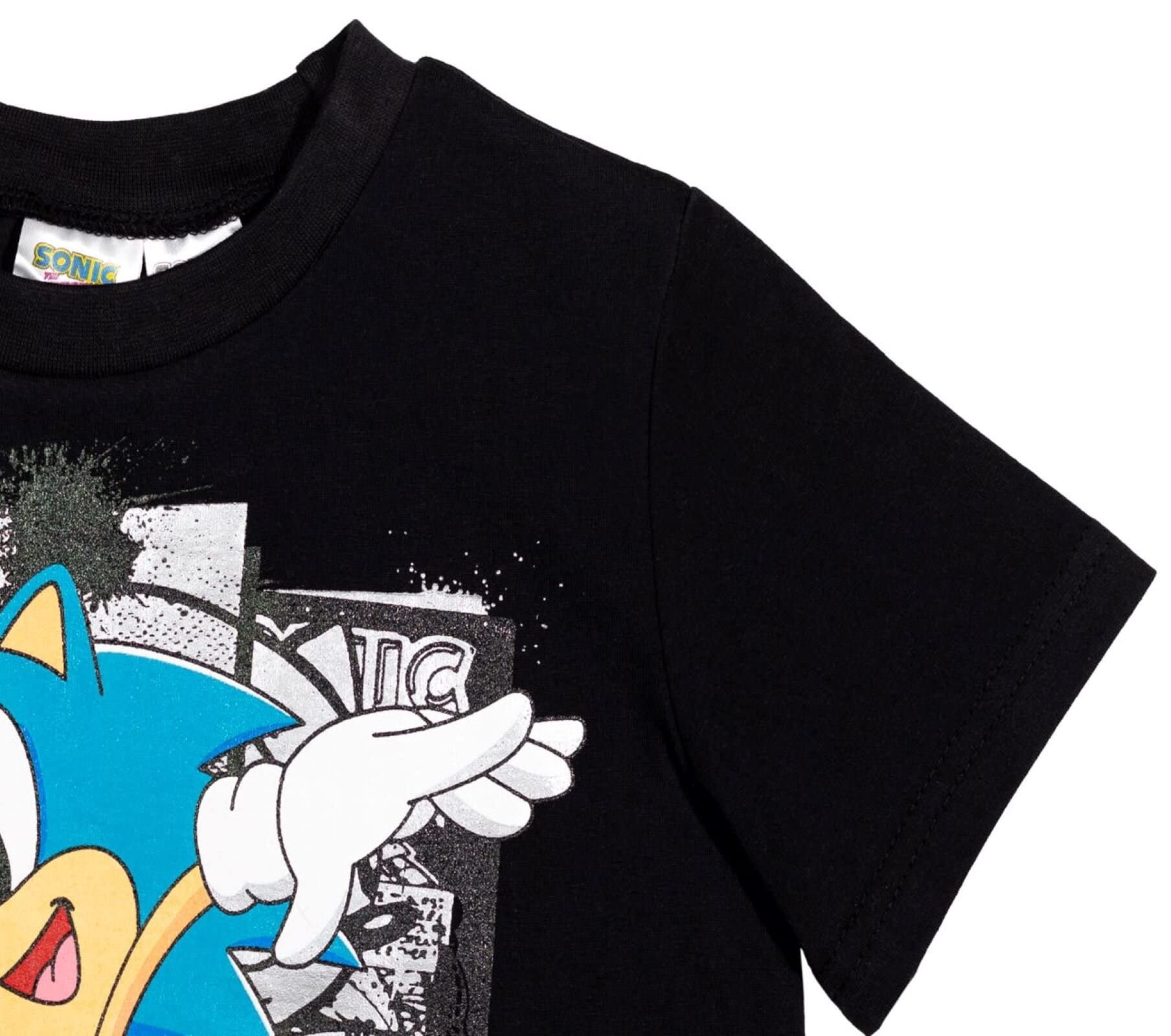 SEGA Sonic the Hedgehog Athletic Pullover T-Shirt & Shorts Outfit Set for Toddlers to Big Kids - Comfortable Playwear for School, Sports & Everyday Adventures