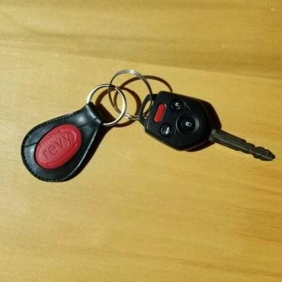 Durable Rubber Key Fab Keychain - Colorful & Practical Key Organizer for Home, Office, and Travel Use
