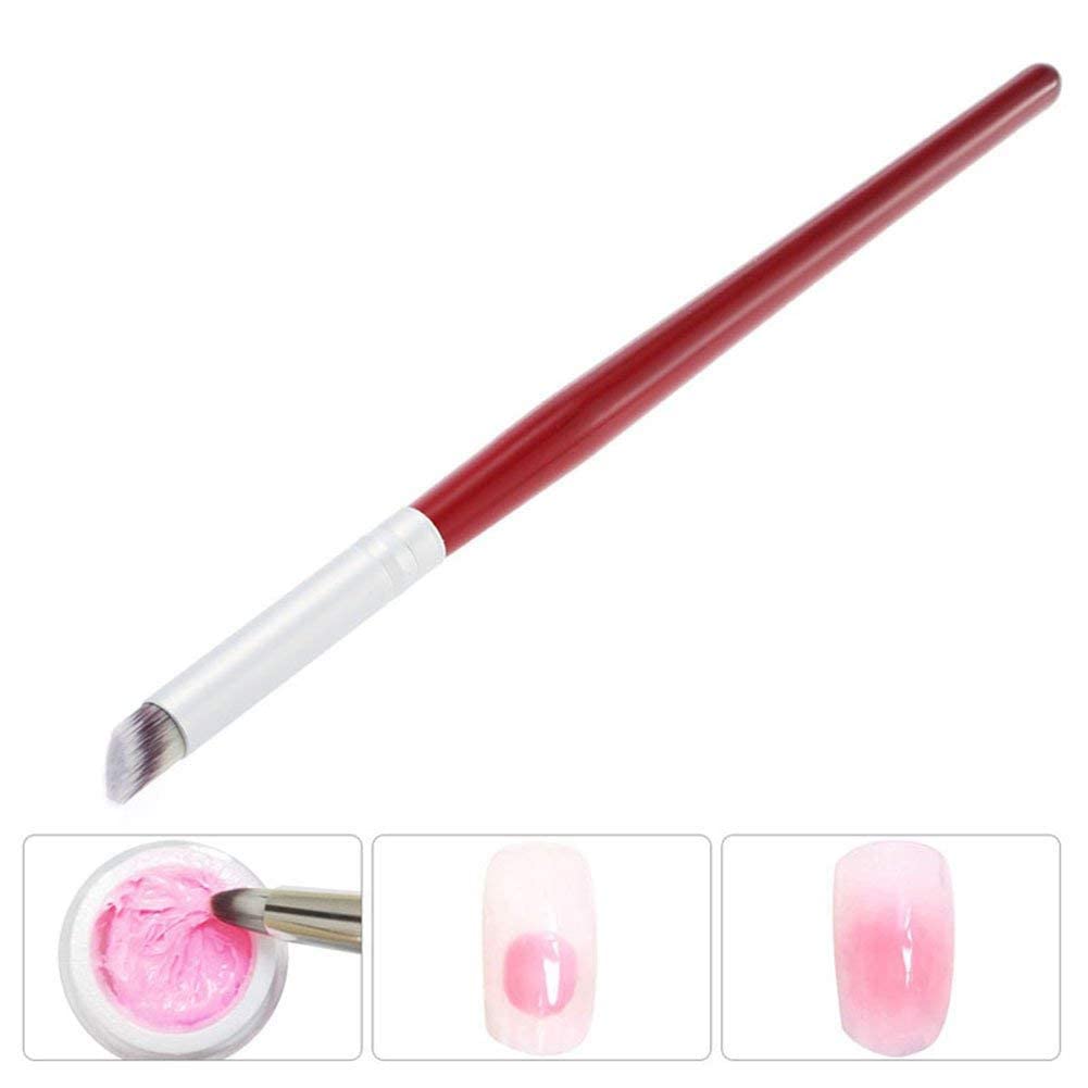 Sminakh Ombre Brush Set for Nails - 2 Pack Professional Nail Art Gradient Liner Brush with Ombre Pen for Manicure & Polish | Perfect for Salon, Home DIY Nail Designs & Acrylic Powder Application