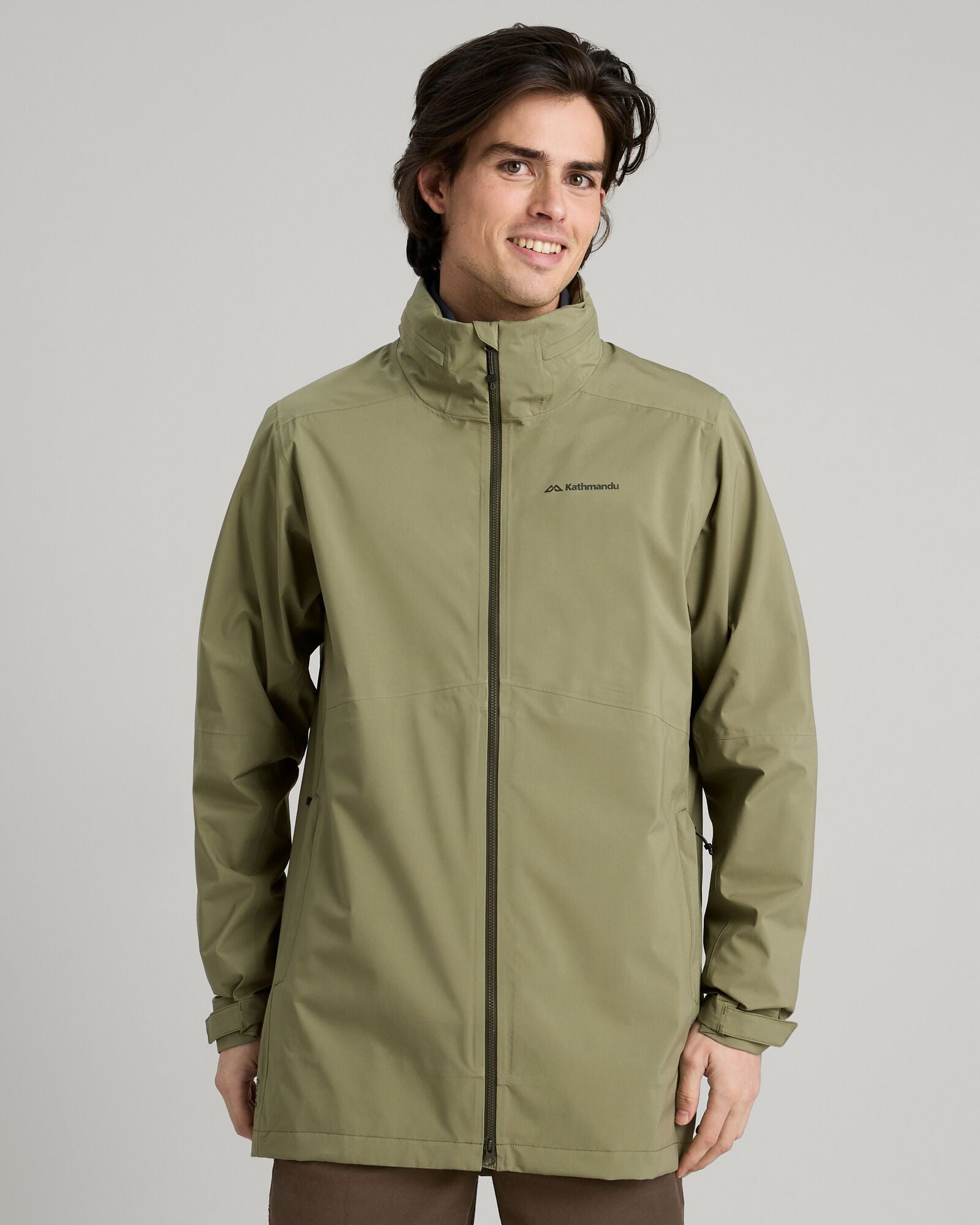 Men's Waterproof Trailhead Stretch 2.5 Layer Rain Jacket - Lightweight Hiking Parka for Outdoor Adventures (Beech Color) - Perfect for Camping, Hiking & Mountain Climbing