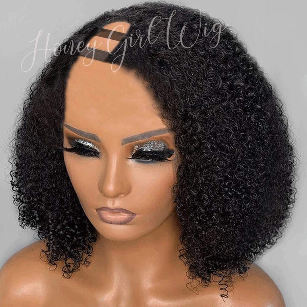 10A Brazilian Human Hair U Part Wig 14