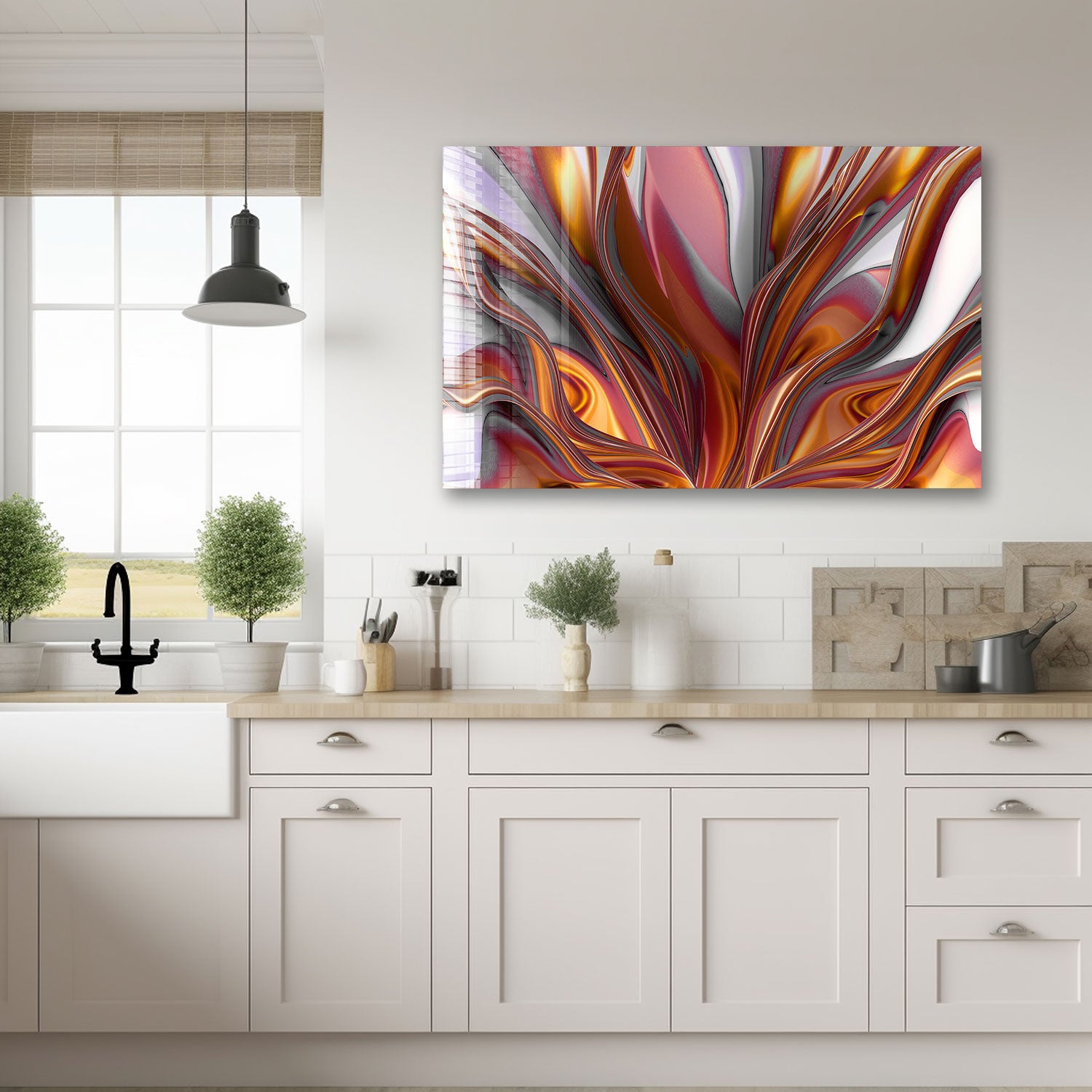 Abstract Roots - Unique Handmade Boho Wall Art Decor for Home & Office - Perfect for Living Room, Bedroom, or Gift Giving