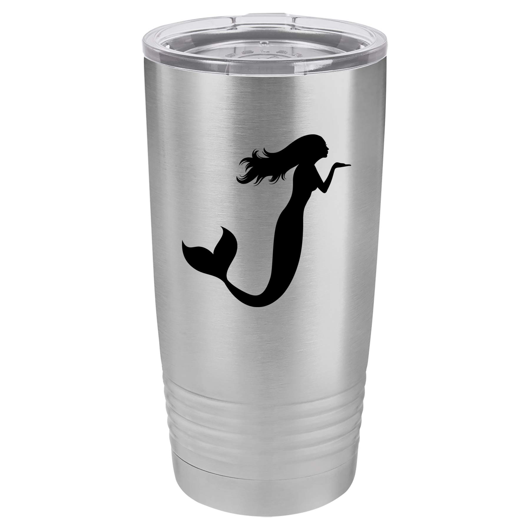 Premium Stainless Steel Vacuum Insulated Tumbler - 20oz Leakproof Travel Mug with Mermaid Design for Hot & Cold Drinks - Perfect for Office, Gym, Hiking and Outdoor Adventures