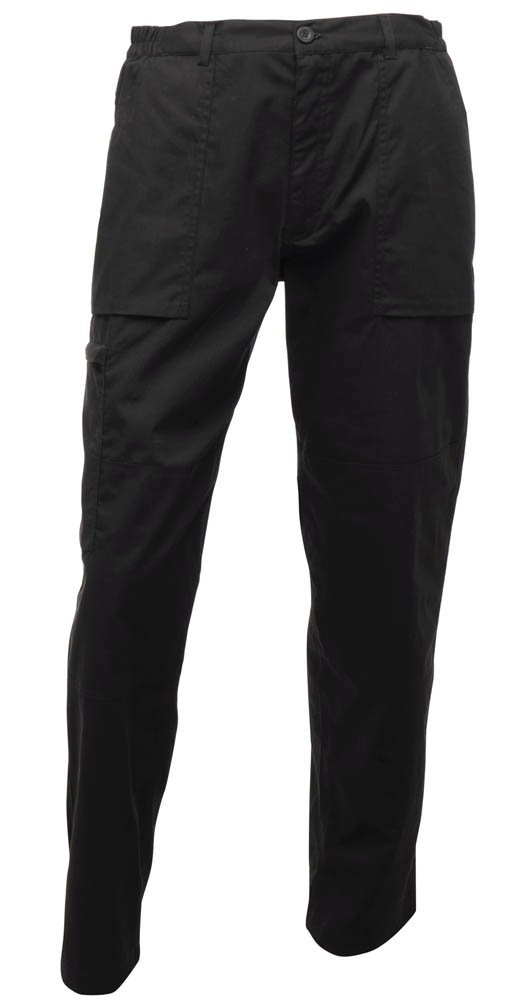 Men's Water-Resistant Workwear Action Pants - 33 Regular Size in Lichen Green - Durable & Comfortable for Outdoor Jobs, Hiking & Construction Work