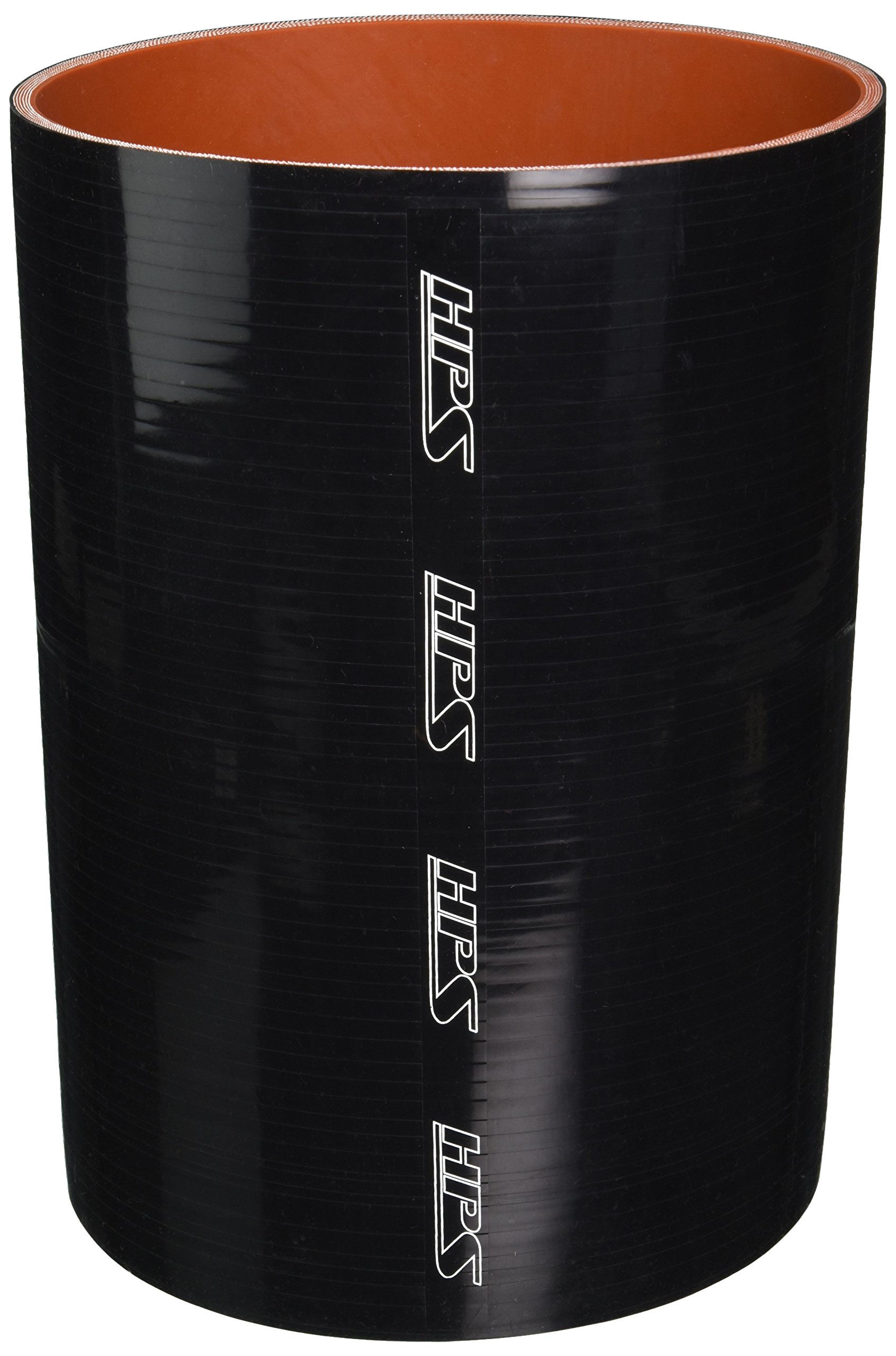 HPS HTST-800-BLK High Temperature Silicone Hose Coupler - 6-Ply Reinforced, 15 PSI Max Pressure, 8