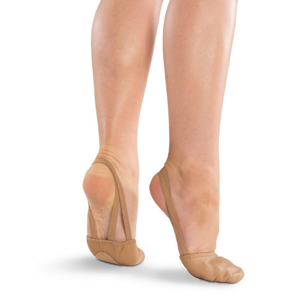 Danshuz Freedom Leather Half Sole Dance Shoe - Light Tan, Small (Size 364) | Comfortable Ballet Slippers for Jazz, Ballroom & Latin Dance Practice | Perfect for Dance Classes, Performances & Studio Training