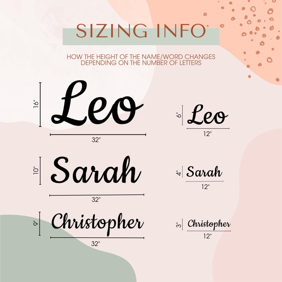 Personalized Baby Name Sign - Custom Wooden Name Plaque for Nursery Wall Decor, Baby Room Decor, Newborn Gift - Perfect for Baby Showers, Christenings & Nursery Decorations