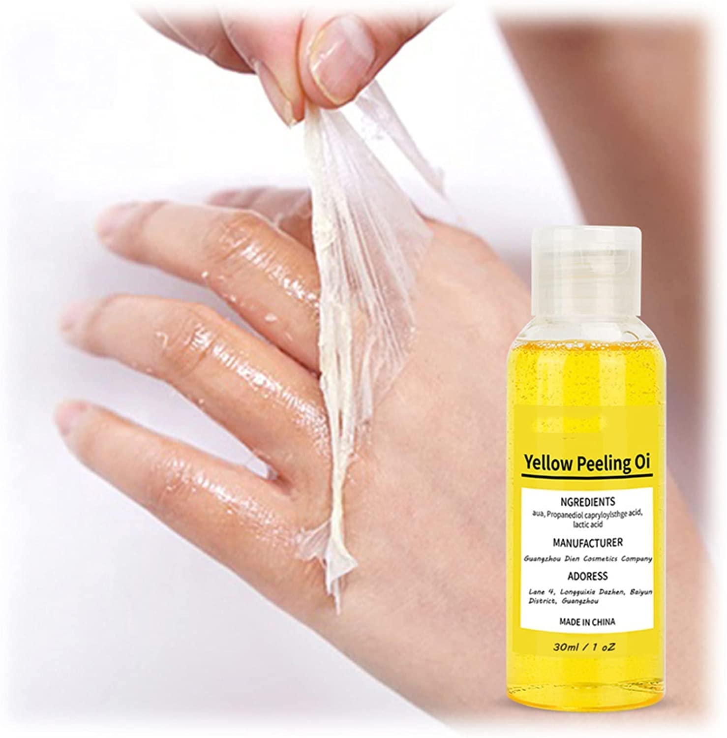 Super Strength Yellow Peeling Oil for Skin Lightening & Exfoliation - Dark Spot Remover for Body, Face, Hands & Feet (50ml) | Brightening Treatment for Even Skin Tone | Perfect for Post-Sun Care & Hyperpigmentation