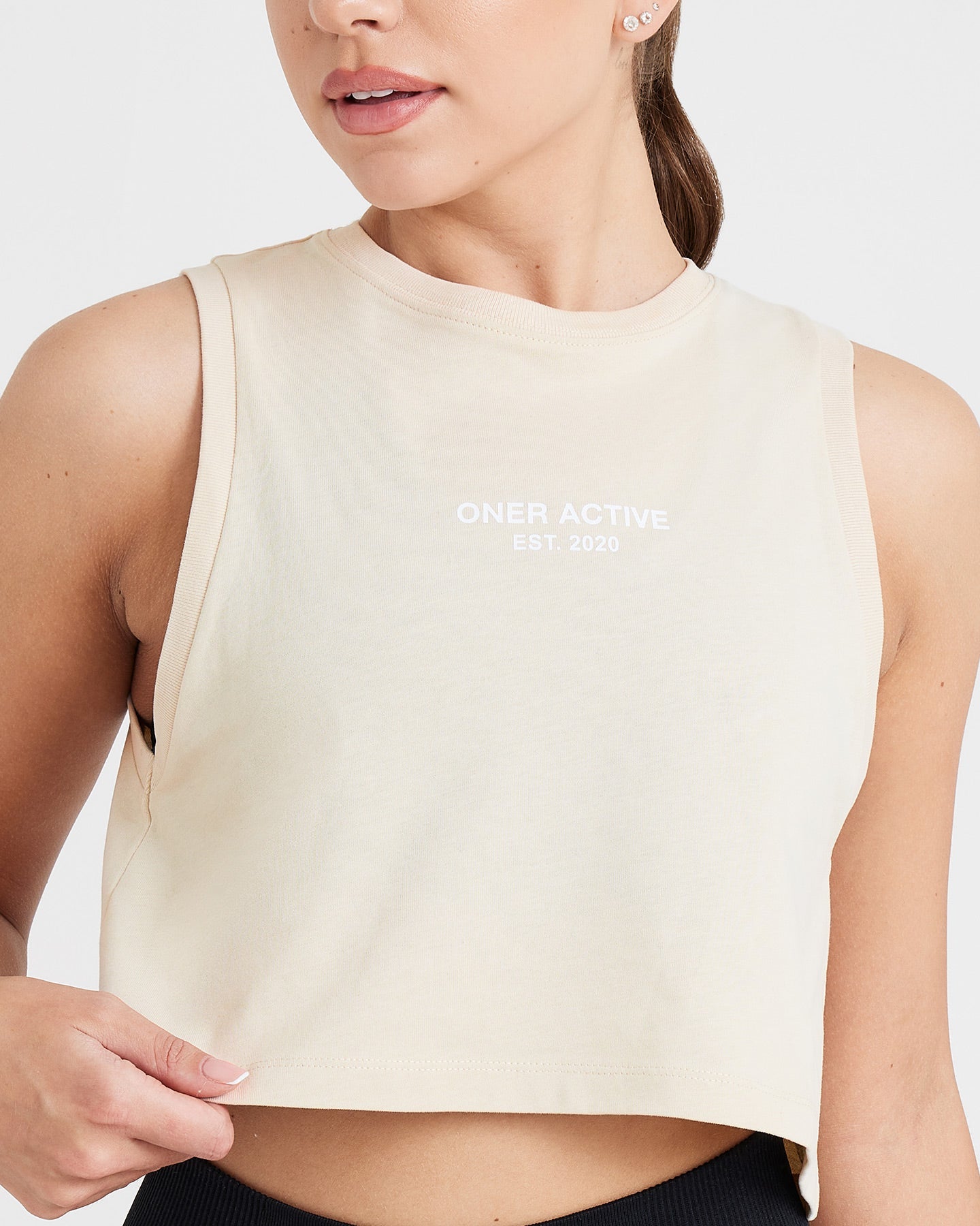 Stylish Graphic Jersey Tank Top - Washed Sand Color - Perfect for Summer Outfits, Beach Wear & Casual Fashion