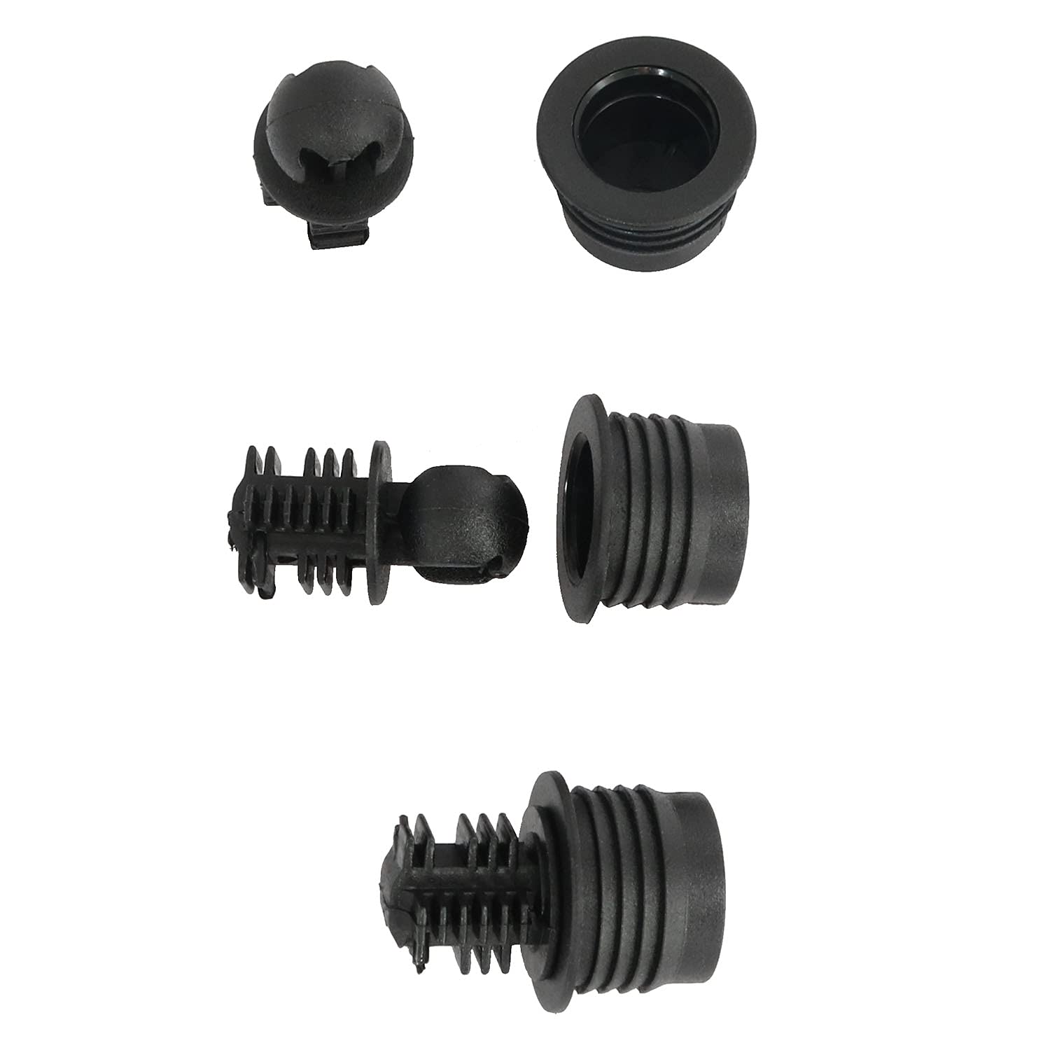 24 Pairs Black Plastic Ball & Socket Speaker Grill Guides with Cloth Buckle Screws - Speaker Parts & Accessories for DIY Speaker Repair and Audio Equipment Maintenance