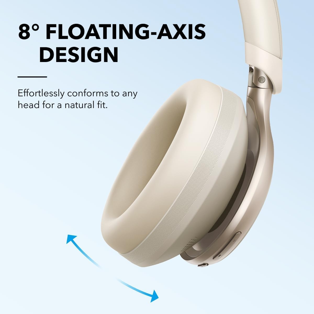 Anker Soundcore Space One Active Noise Cancelling Wireless Headphones - 2X Stronger Voice Reduction, 40H ANC Playtime, Hi-Res LDAC Audio, Bluetooth 5.3, App Control, Clear Calls (Renewed) - Perfect for Travel, Work & Commuting