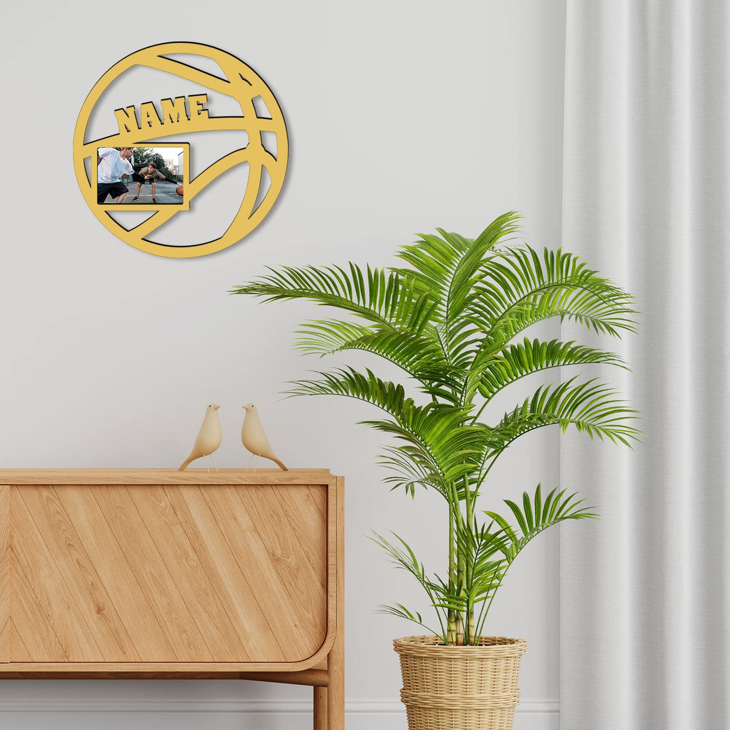 Personalized NEID Basketball Picture Frame - Custom Gift for Basketball Players & Fans - Unique Home Decor for Sports Lovers - Perfect for Bedroom, Office, or Man Cave Display