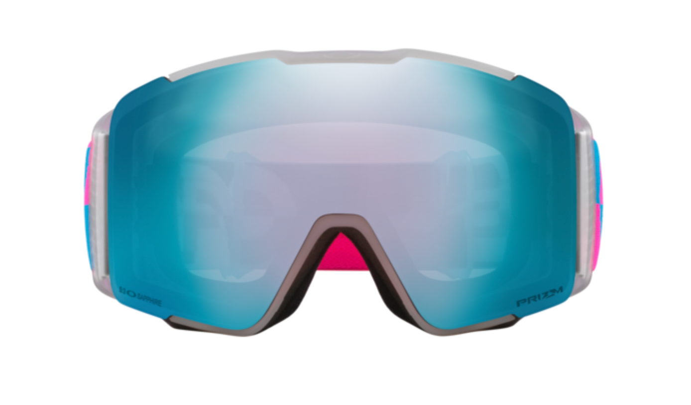 Oakley Line Miner Pro L Ski Goggles - Blue Pink Duality with Prizm Sapphire Iridium & Snow Iced Iridium Lenses - Perfect for Snowboarding, Skiing & Winter Sports