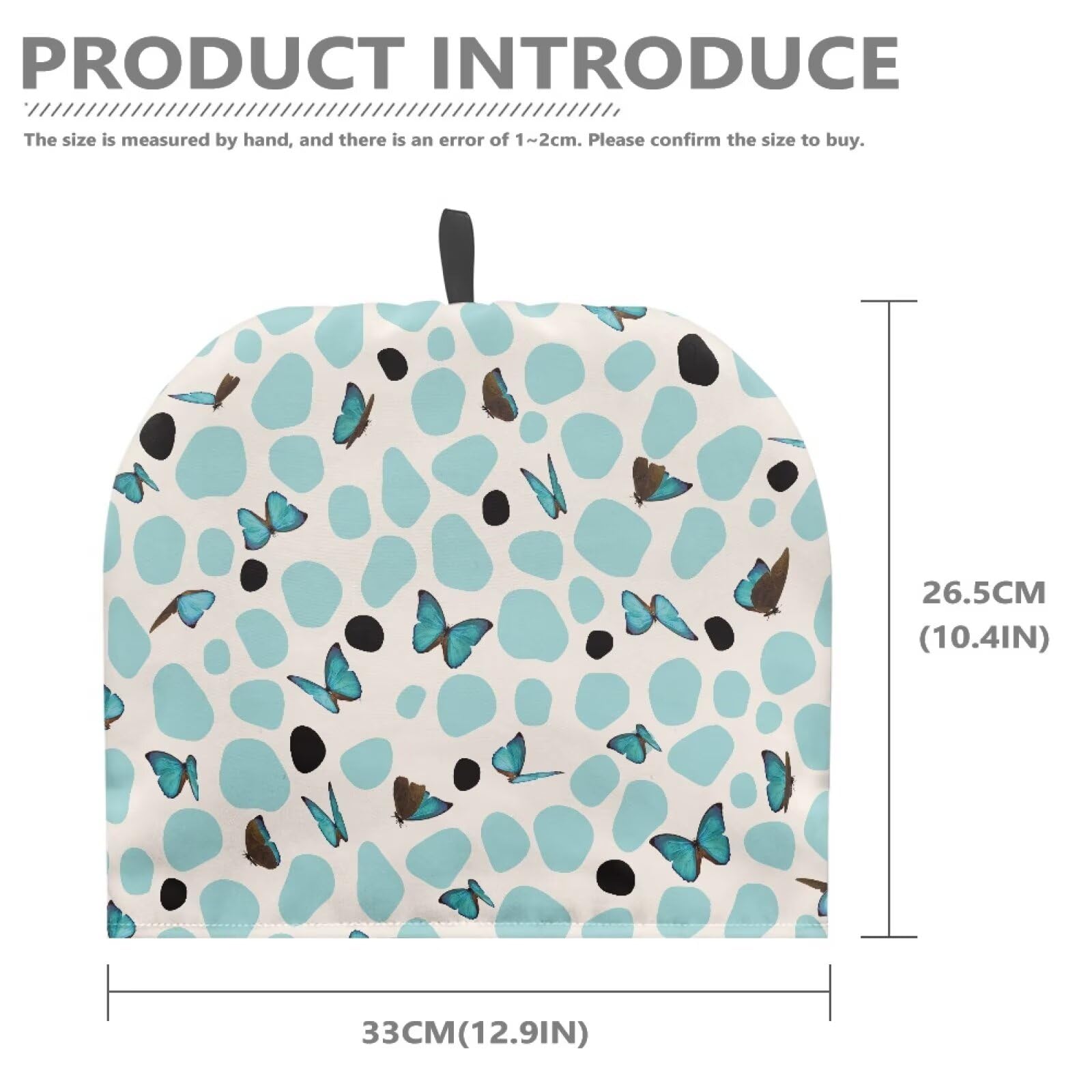 Insulated Tea Cozy Cover - Animal Print Butterfly Design Teapot Warmer for Kitchen & Home Decor | Perfect for Afternoon Tea & Coffee Time