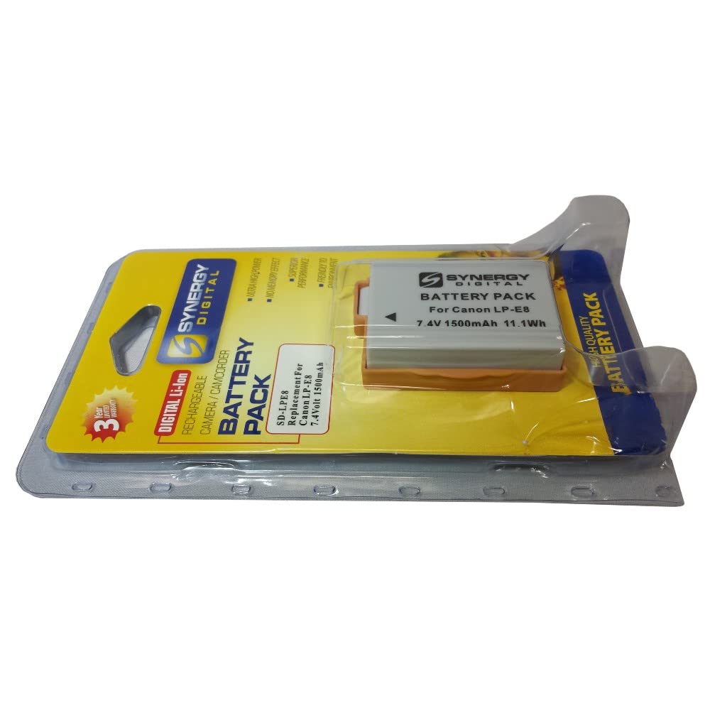 Synergy Digital Camera Batteries - 3 Pack Li-ion 7.4V 1500mAh Replacement for Lenmar DLZ302C | Perfect for Travel Photography, Vlogging & Professional Camera Use