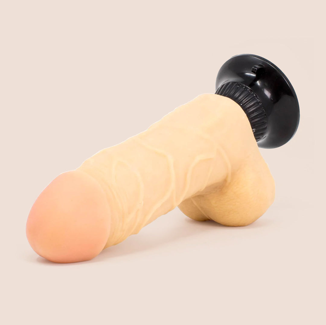 Real Feel Deluxe No. 2 - 6.5 Inch Realistic Vibrating Dildo with Strong Suction Cup Base for Hands-Free Play | Perfect for Solo, Couples & Shower Use