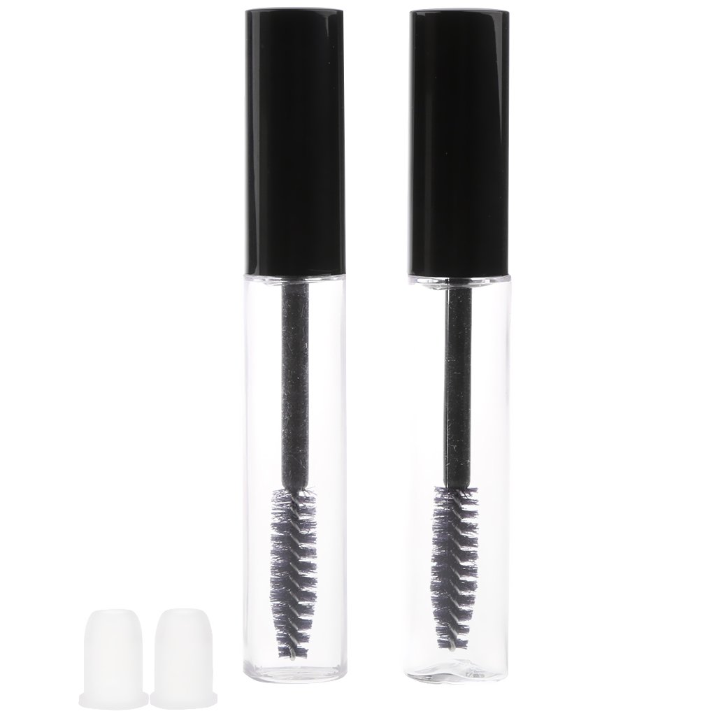 Vinayakart 2Pcs 7ml Empty Eyelash Extension Glue Tube with Brush & Cap - Refillable Mascara Container for DIY Lash Extensions, False Eyelash Adhesive, and Beauty Storage