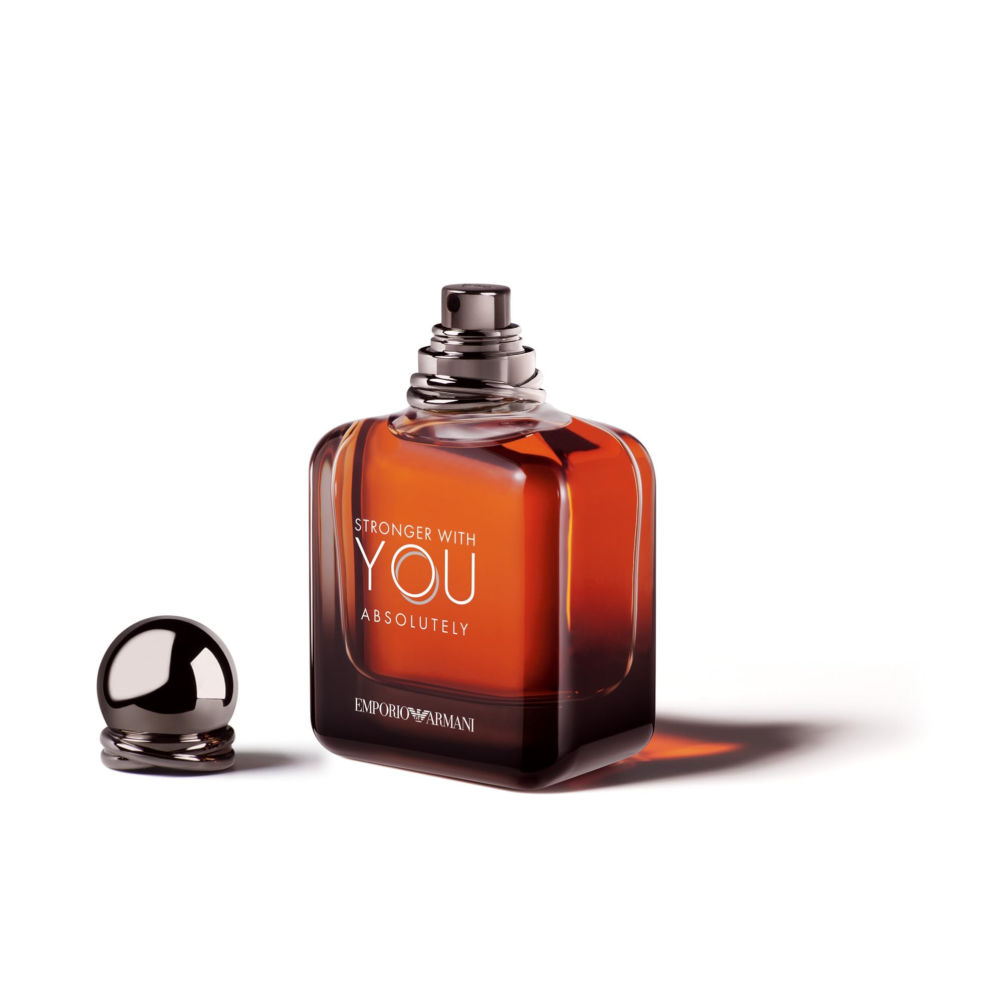Armani Stronger With You Absolutely Men's Cologne - Spicy Ambery Gourmand Fragrance with Rum, Cedarwood, Lavender & Vanilla Notes - Long Lasting Perfume for Date Night & Special Occasions