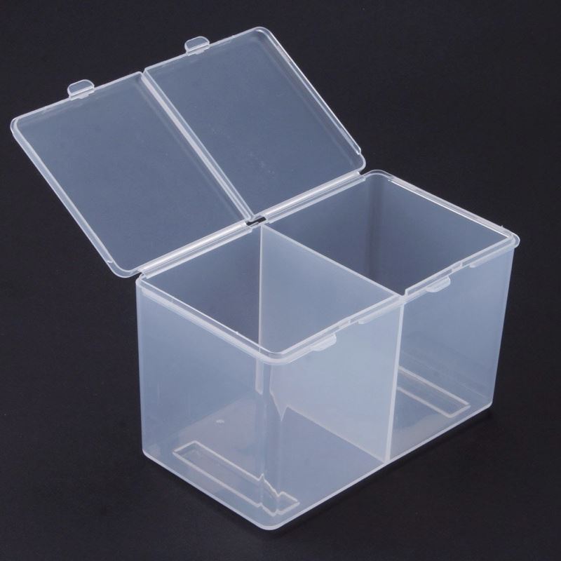 Double Compartment Nail Wipes Holder Box - Organize & Store Nail Care Essentials for Salon, Home & Travel Use