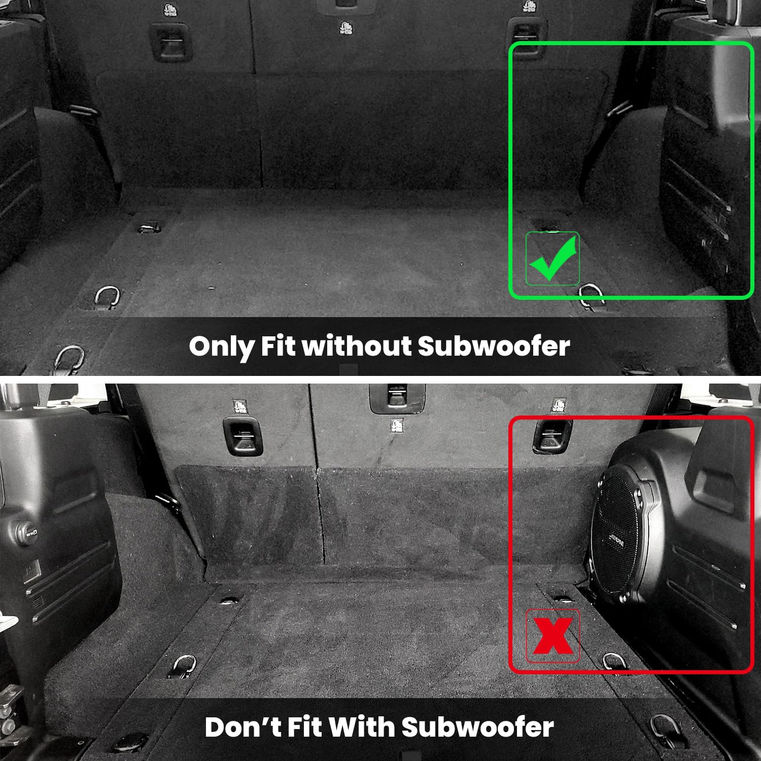 LASFIT All-Weather TPE Floor Mats & Trunk Liner for Jeep Wrangler JL 2018-2025 (4-Door, Flat Load Floor, No Subwoofer) - Durable, Custom Fit, Non-Slip Protection - Perfect for Off-Roading, Camping & Daily Driving