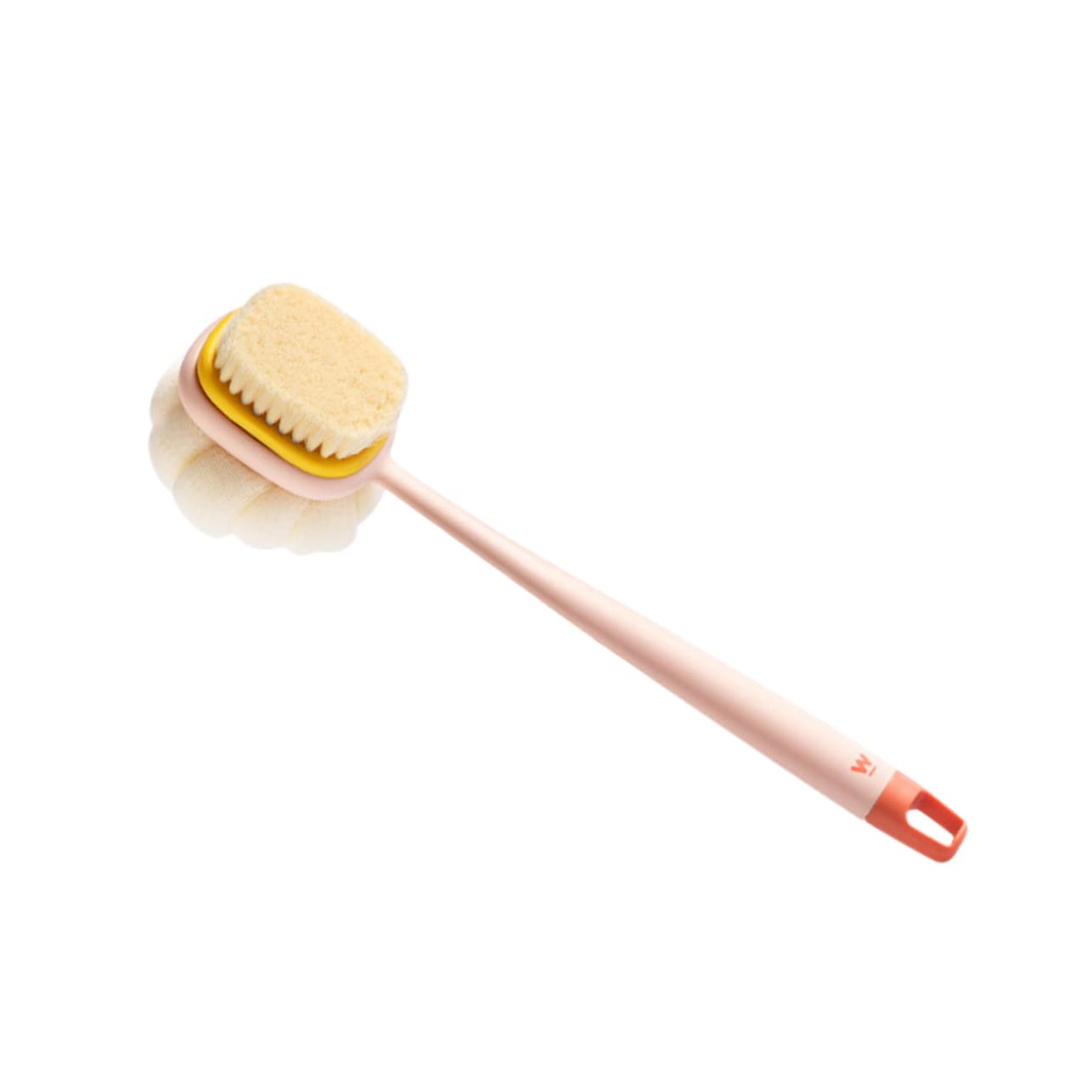 Double Sided Shower Brush - Exfoliating Body Scrubber for Bath & Back Cleaning