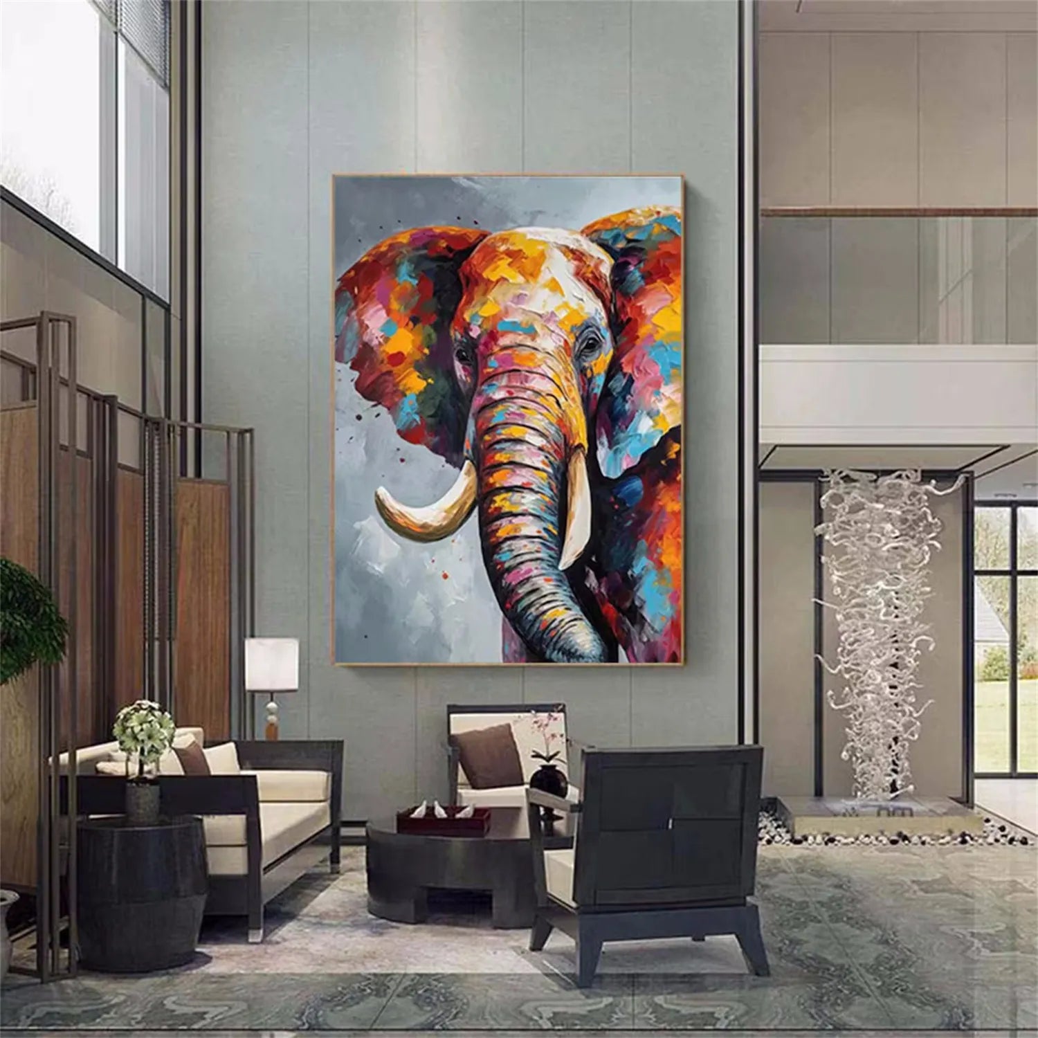 Animal Art Painting #AP092 - Handmade Canvas Wall Decor for Living Room, Bedroom & Office - Wildlife & Nature Inspired Artwork