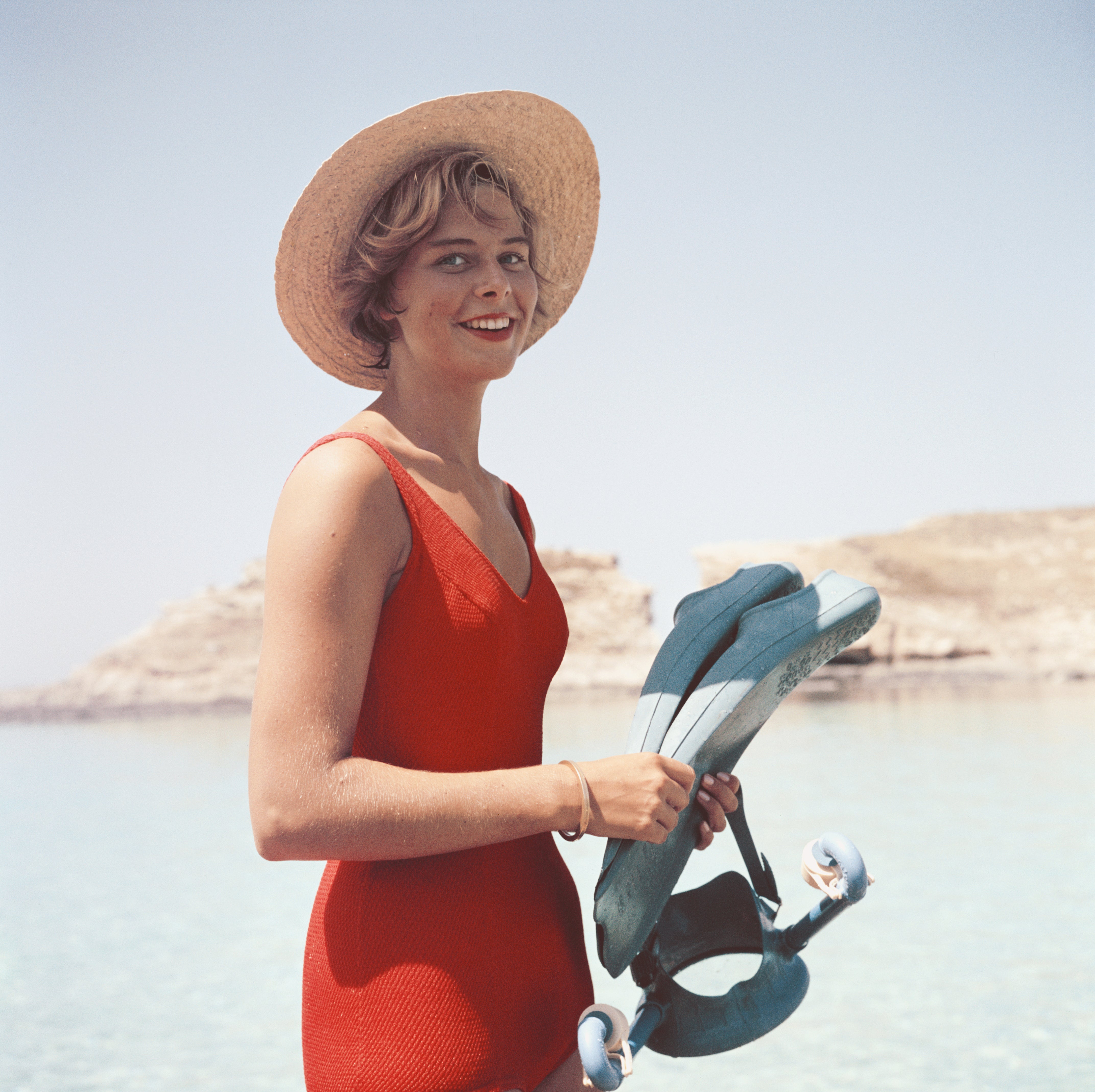 Slim Aarons Martine Birnie Vintage Photograph - Iconic Mid-Century Wall Art for Home & Office Decor