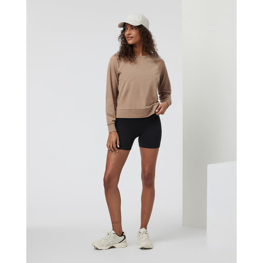 Vuori Women's Long Sleeve Halo Crew - Soft Performance Shirt for Yoga, Running & Outdoor Activities | Moisture-Wicking & Breathable Activewear Top