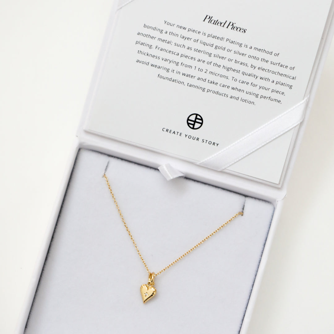 Eternal Heart Charm Necklace - Sterling Silver Dainty Pendant Jewelry for Women, Gift for Her, Valentine's Day, Anniversary & Romantic Occasions