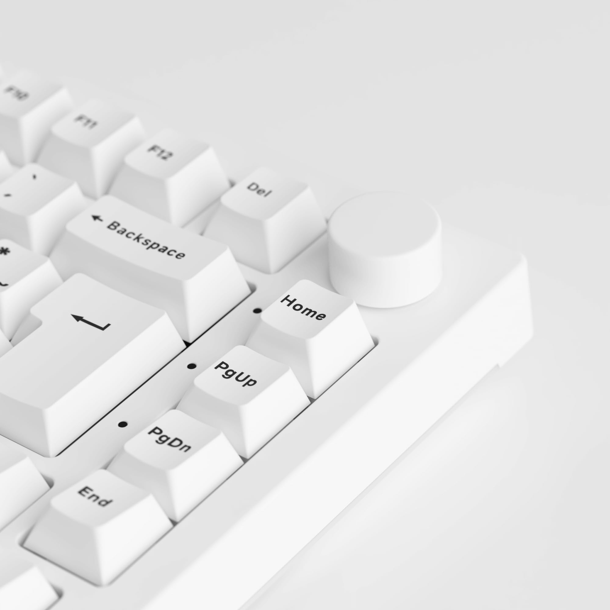 Akko 5075B Plus Mechanical Gaming Keyboard - 84 Key Gasket Mount, Multilingual ISO Layout, Programmable Rotary Knob, Hot-Swappable Tactile Switches, Cherry PBT Keycaps (Black & White) - Perfect for PC Gaming, Office Work & Typing Enthusiasts
