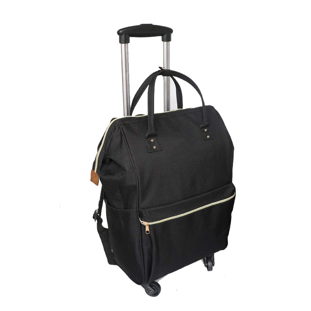 GAOFENG 20-Inch Black Trolley Case Suitcase with Removable Laptop Bag - Executive Business Travel Carry-On Backpack for Laptop, Tablet, and Mobile Devices - Ideal for Air Travel, Commuting, and Shopping