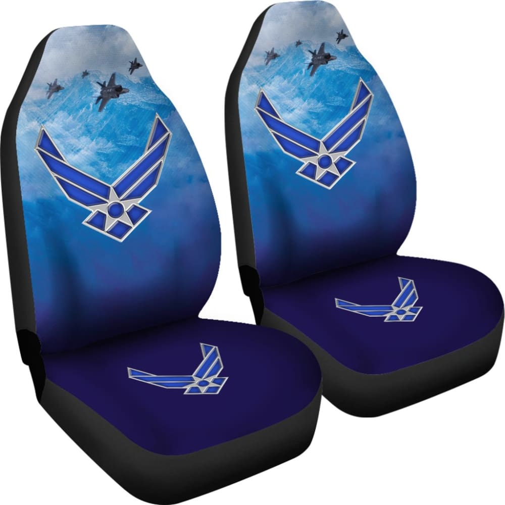 Premium US Air Force Military Printed Car Seat Covers - Durable & Stylish Auto Accessories for Patriotic Drivers - Perfect for Veterans Day, Military Appreciation & Patriotic Car Decor