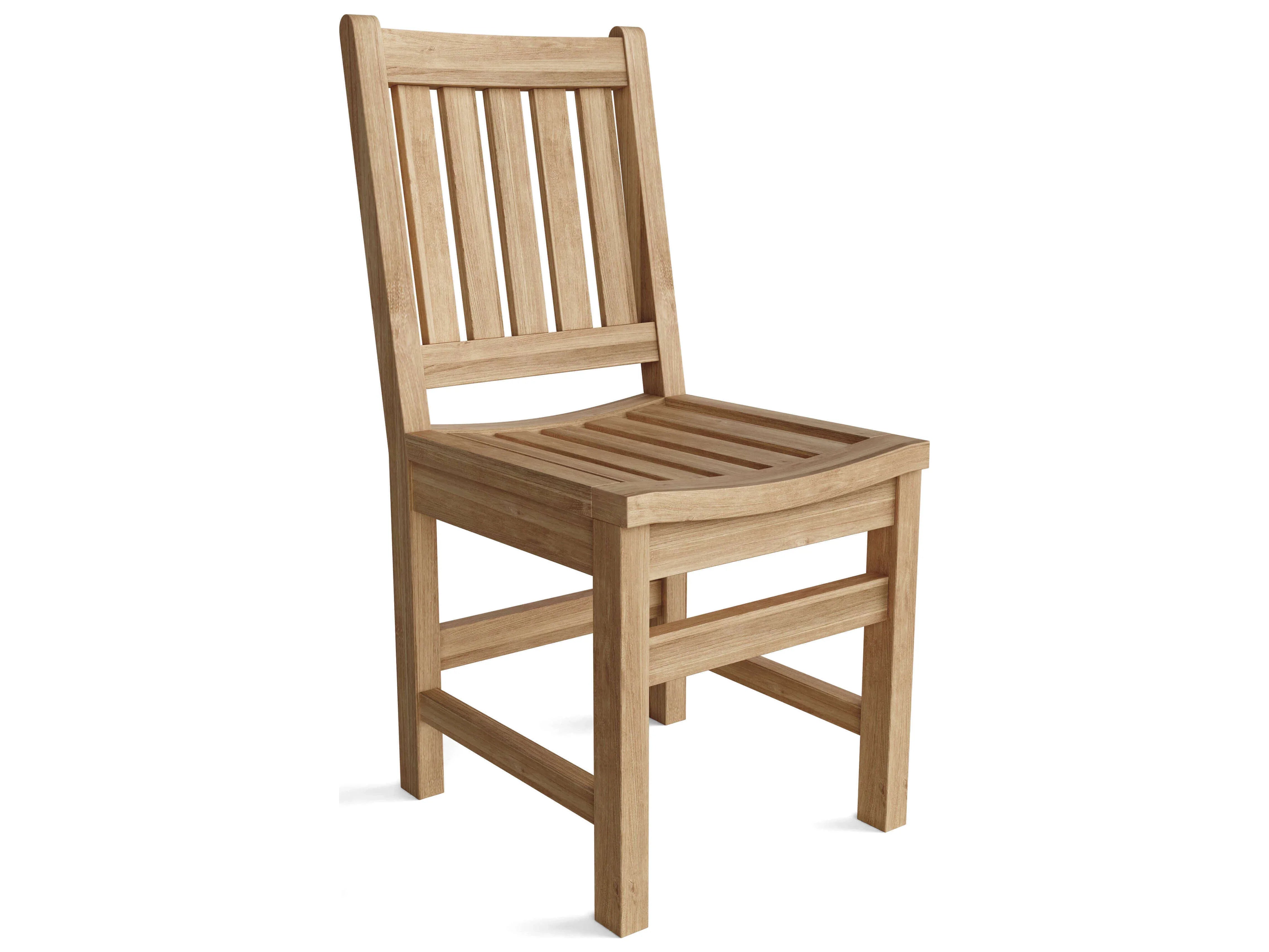 Anderson Teak 5-Piece Outdoor Dining Table Set with 4 Chairs - 36 Inch Round Table - Weather-Resistant Patio Furniture for Garden, Deck, and Backyard Dining