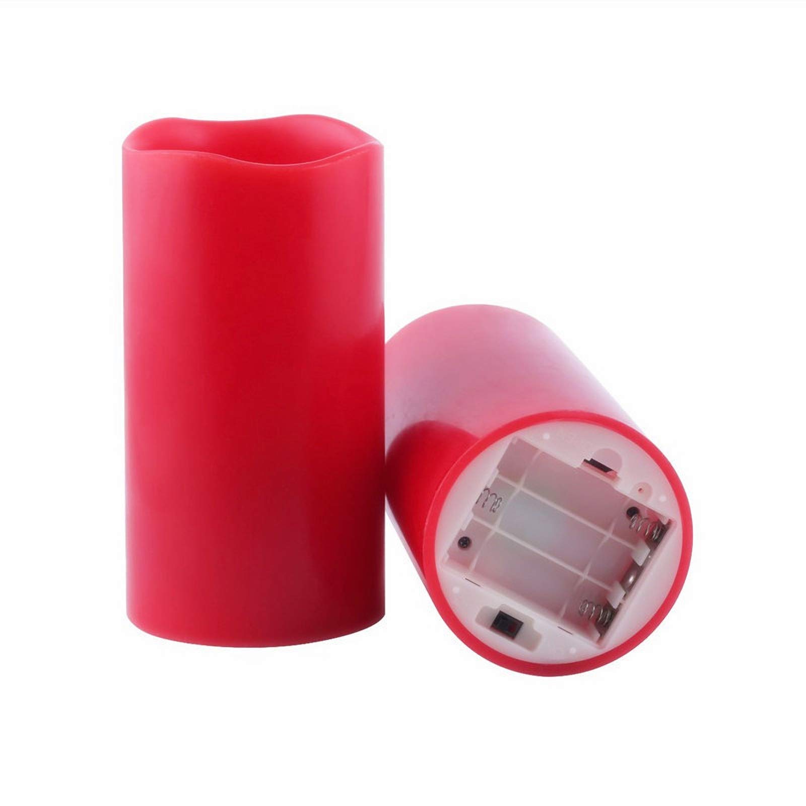 ZAHNG Romantic Flameless LED Candles - Battery Operated Candles for Night Decoration, Interior Ambient Lighting - Perfect for Valentine's Day, Wedding, Anniversary, Mother's Day & Home Decor - Create Cozy Atmosphere in Bedroom, Bathroom & Dining Room