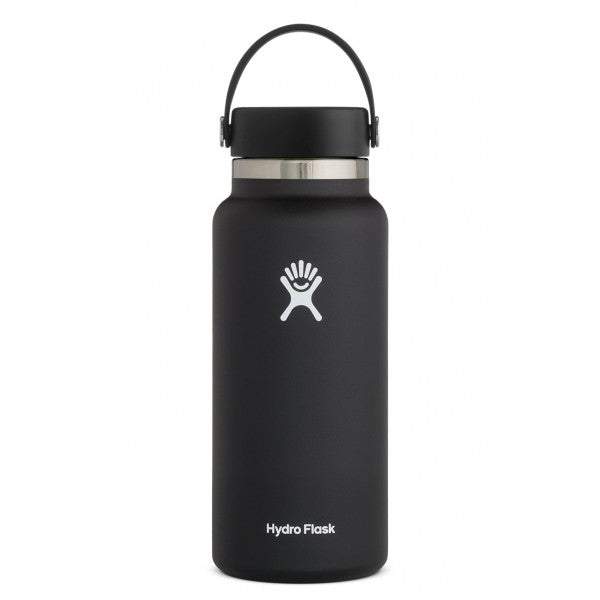 Hydro Flask 32 oz Wide Mouth Water Bottle with Flex Cap - Insulated Stainless Steel for Hiking, Gym & Outdoor Adventures