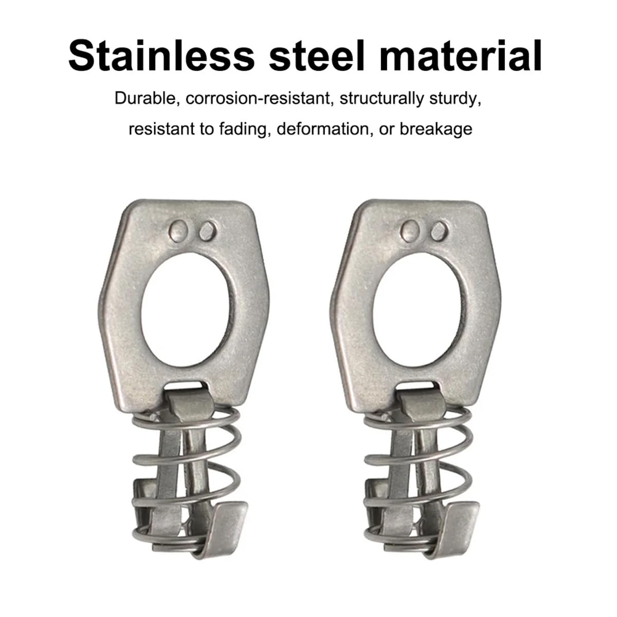 BESULEN 2PCS RV Water Heater Cam Lock - Stainless Steel Auto Camper Latch for Hot Water Heater Door - Universal Fastener Cover for Motorhome & Caravan - Perfect for Outdoor Camping & RV Maintenance