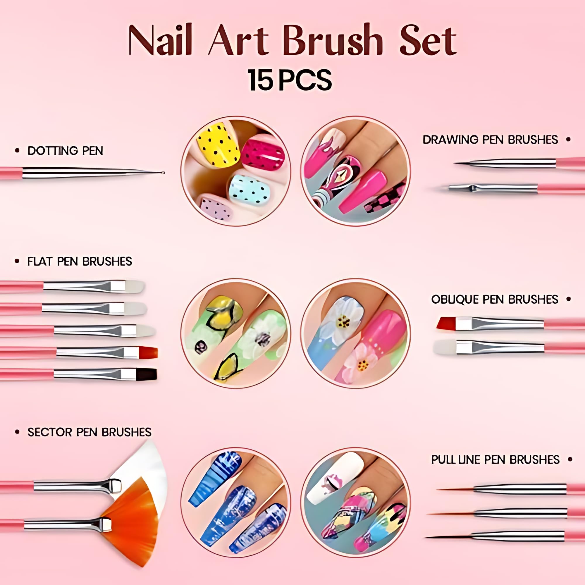 121 Pcs Professional Nail Art Kit with Acrylic Nail Brushes, Foils, Rhinestones & Glitter Powder - Complete DIY Manicure Set for Salon-Quality Nails at Home | Perfect for Nail Artists, Beginners & DIY Enthusiasts