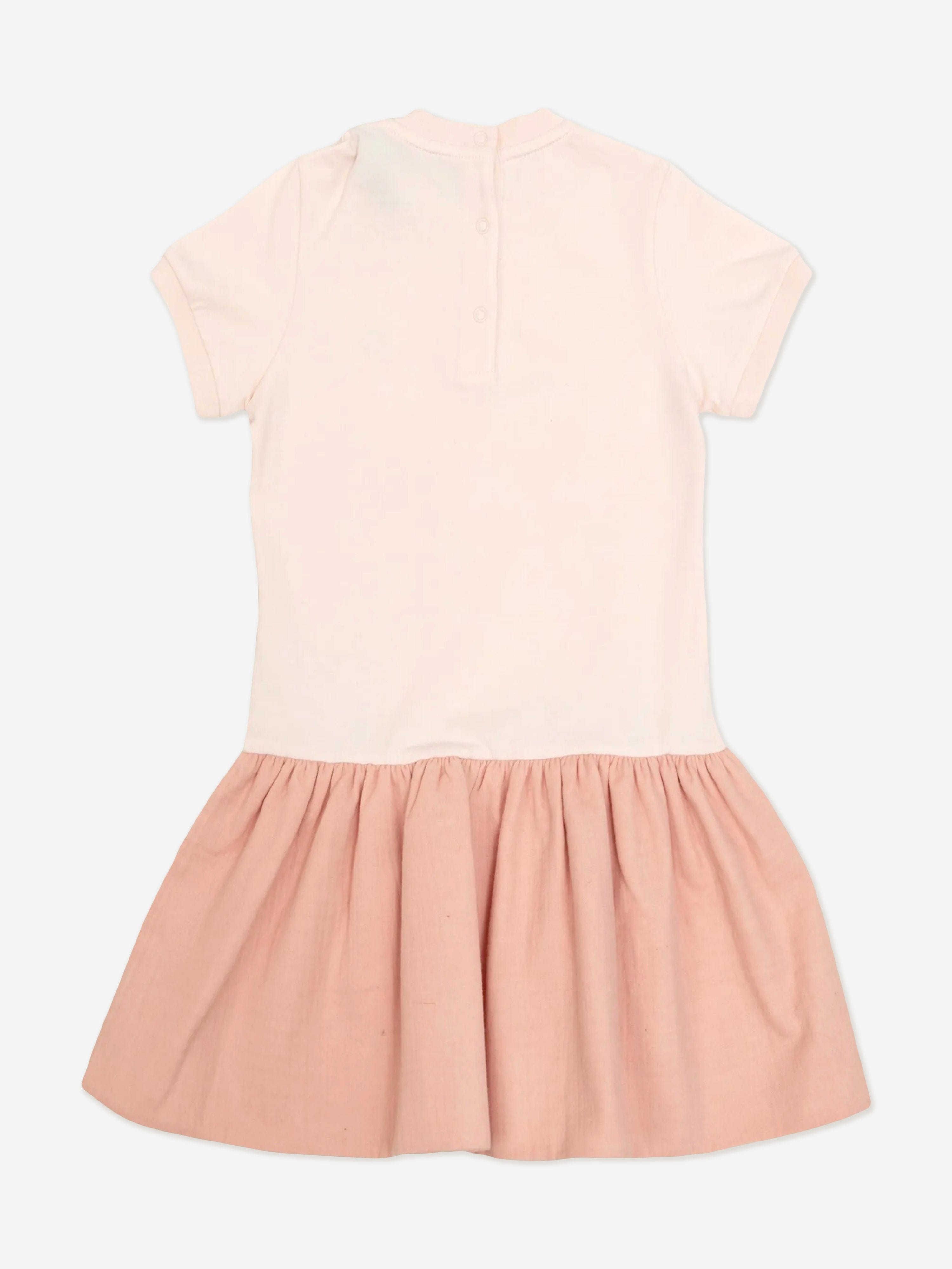 Adorable Pink Baby Girls Logo Dress - Soft & Comfortable for Playdates, Parties & Special Occasions