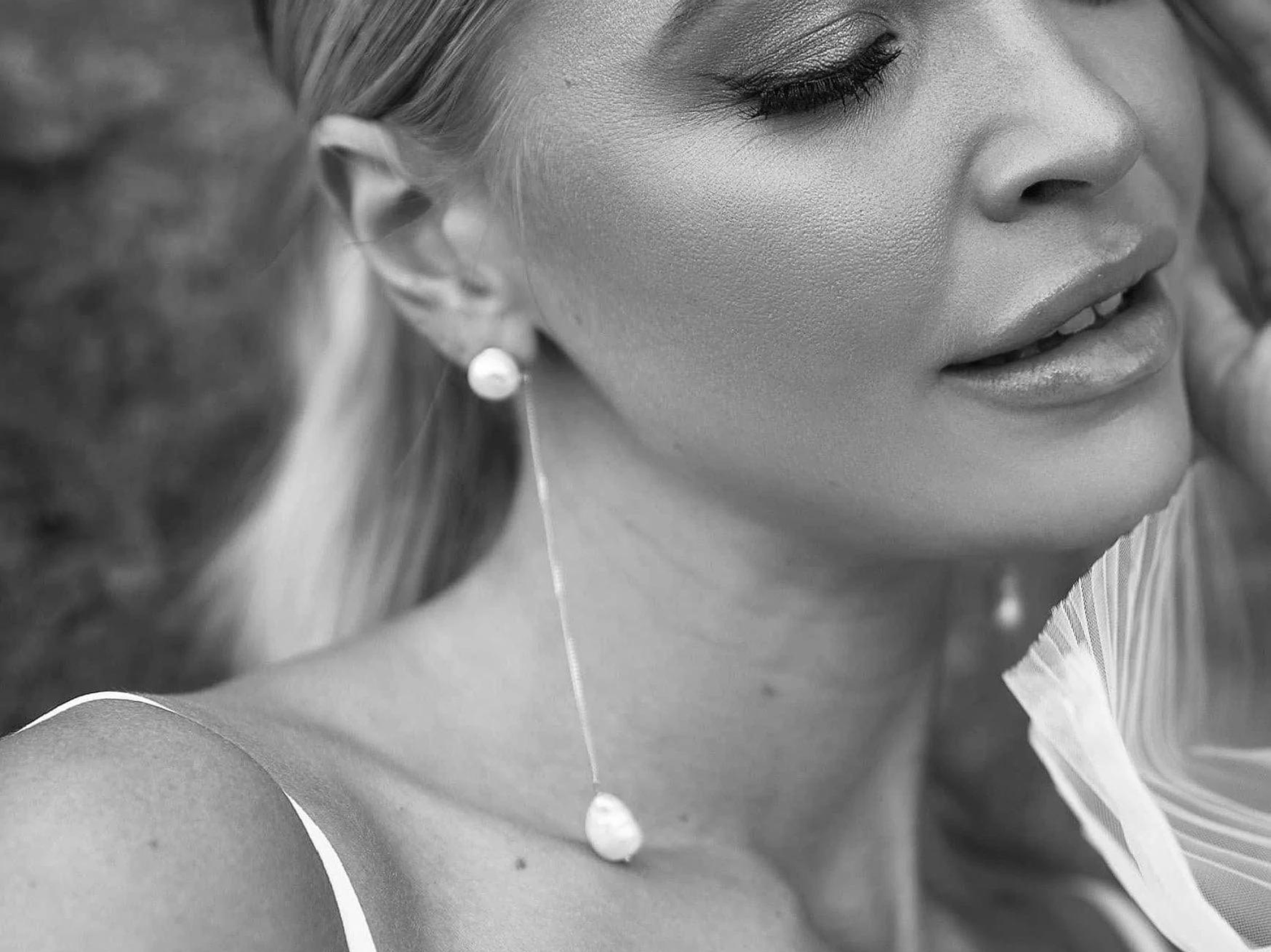 Lola Knight Maya Pearl Dangle Earrings - Sterling Silver Elegant Drop Earrings for Women | Perfect for Weddings, Parties & Special Occasions